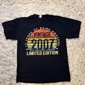 Vintage 2007 Limited Edition Black T-Shirt Size M